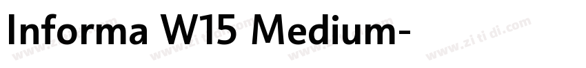 Informa W15 Medium字体转换